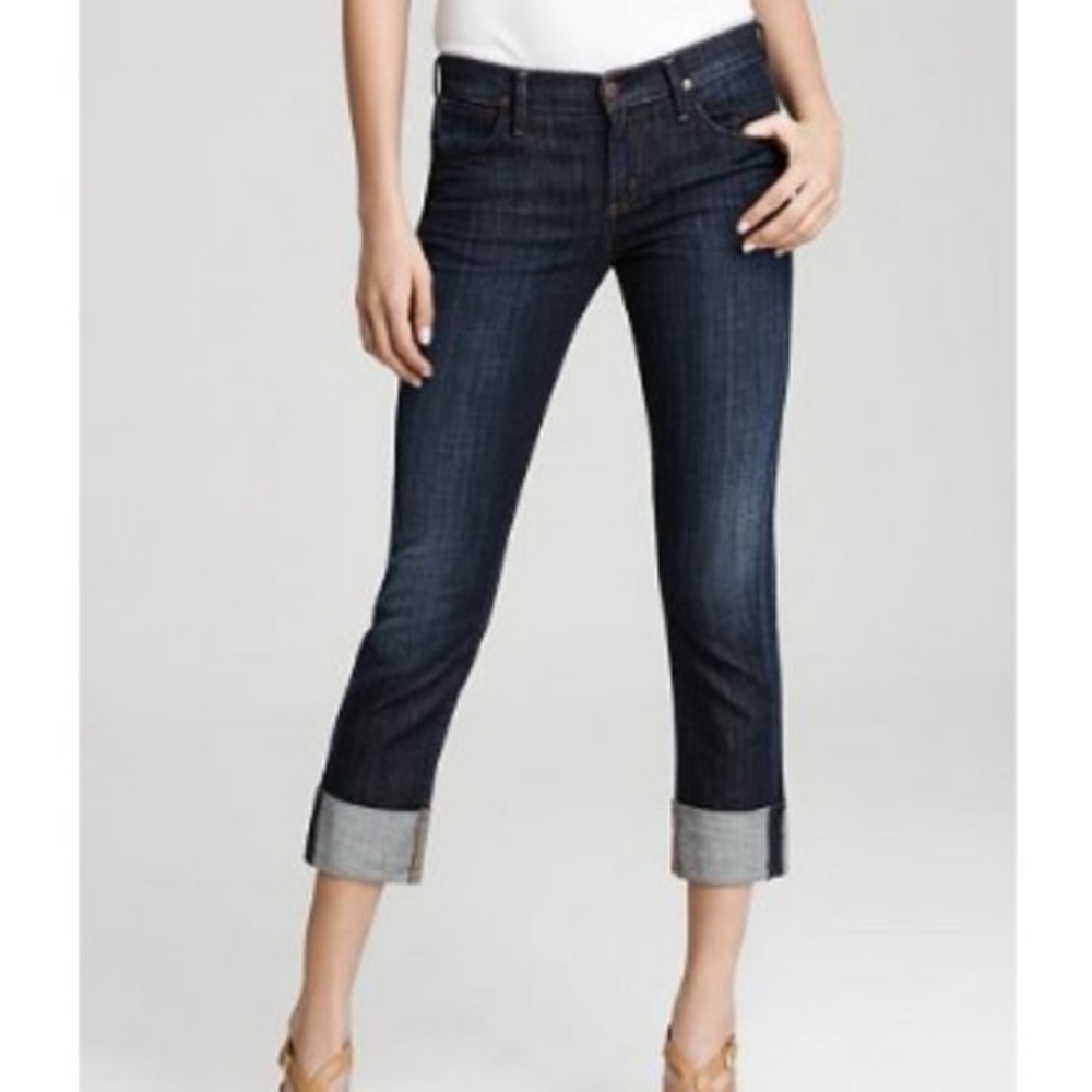 Citizens of Humanity Dani Cropped Jeans -Dark Wash Cuffed Crop Jeans size 28
